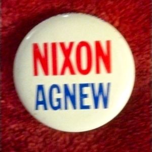 Nixon/Agnew pin in very good conditi